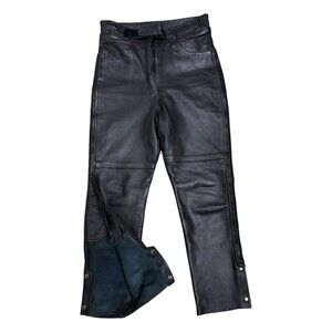 JOE ROCKET Vintage Genuine LEATHER Motorcycle Biker Riding Pants Womens 12